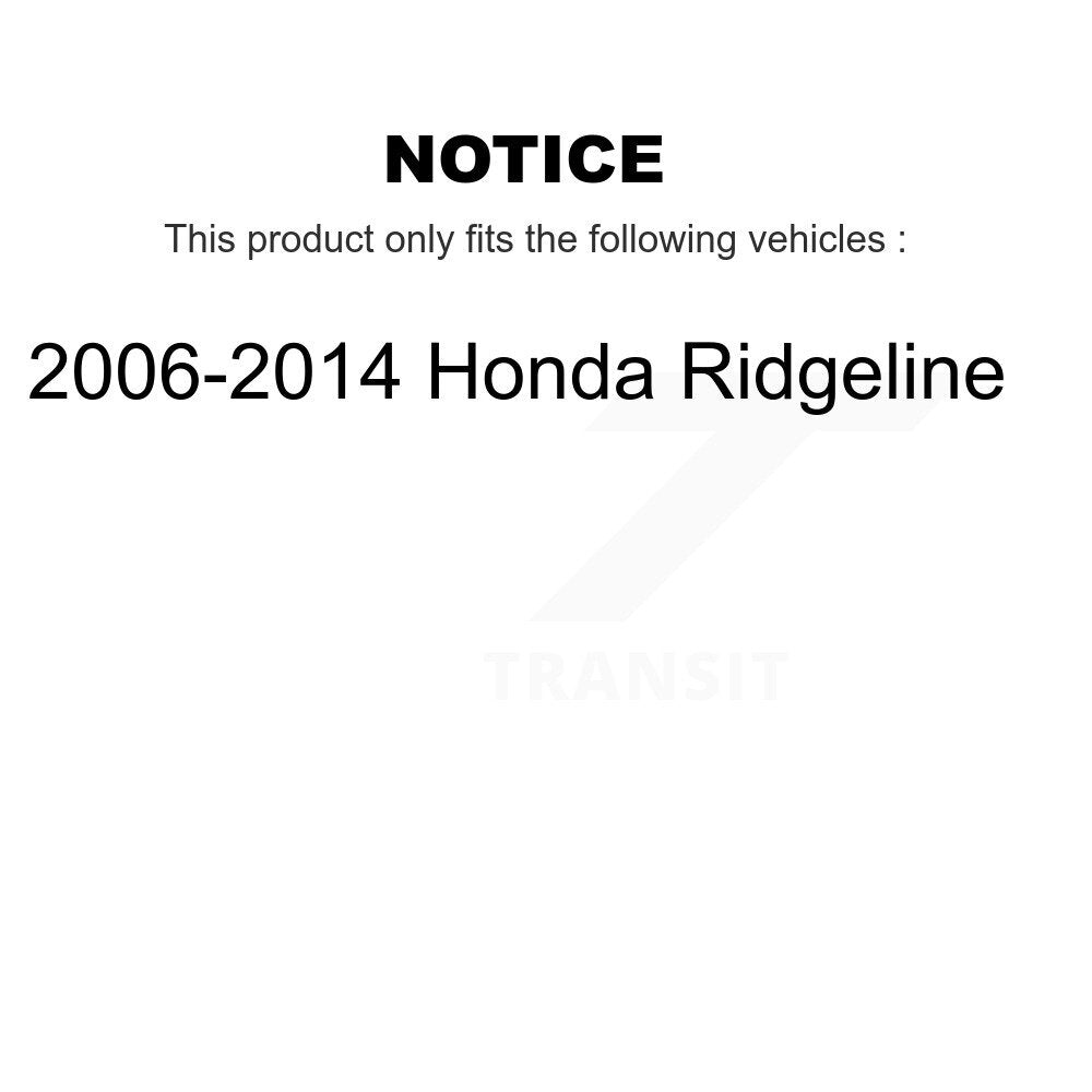 Control Arm And Ball Joint Tie Rod End Link Front Kit (8Pc) For Honda Ridgeline