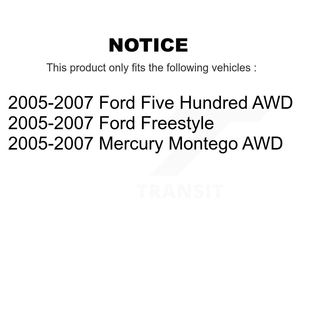 Control Arm & Ball Joint Tie Rod End Link Front Kit (8Pc) For Ford Five Hundred