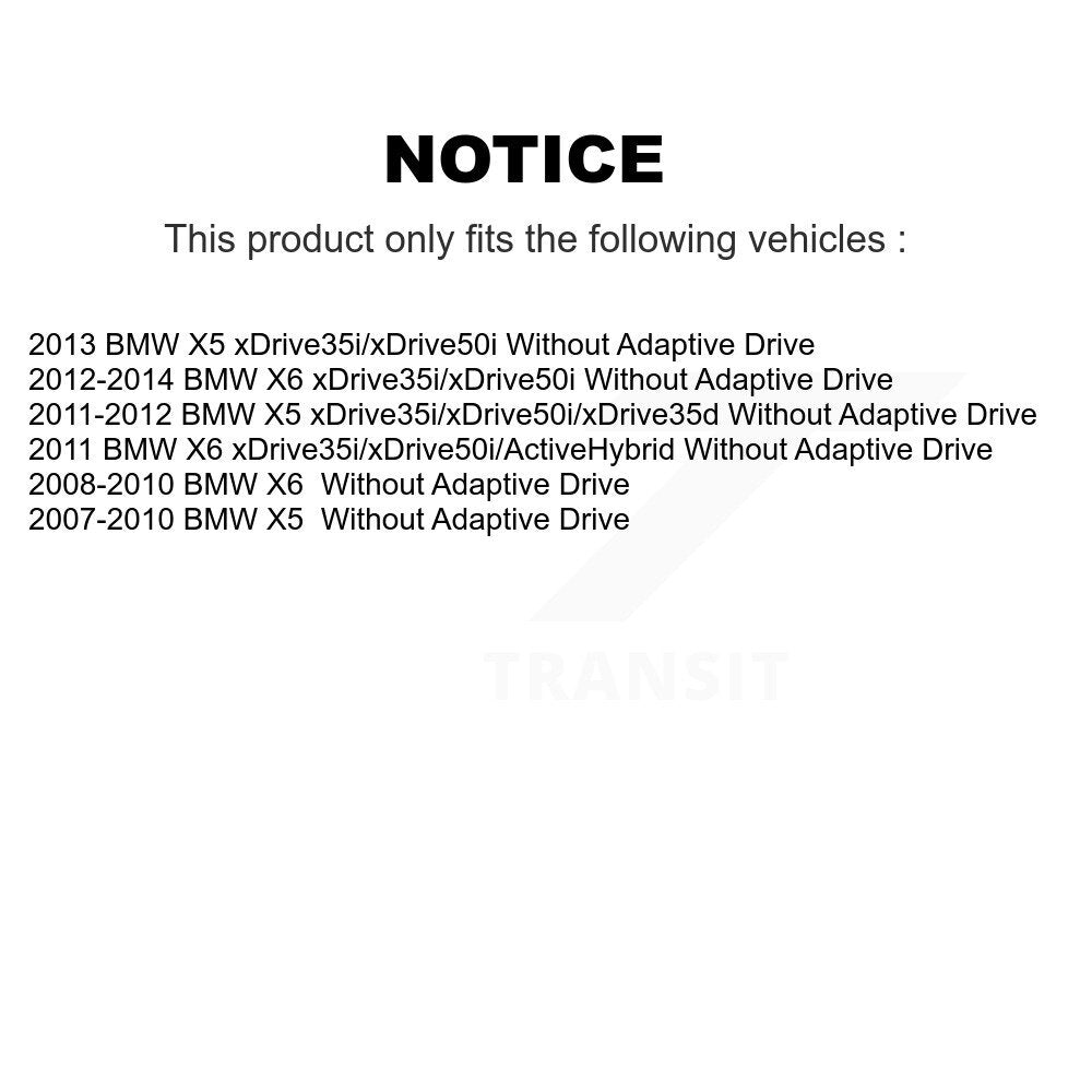 Suspension Control Arm Ball Joint Tie Rod End Link Front Kit (8Pc) For BMW X5 X6