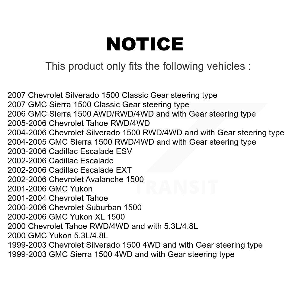 Control Arm Ball Joint Tie Rod End Link Front Kit For Chevrolet GMC Silverado XL