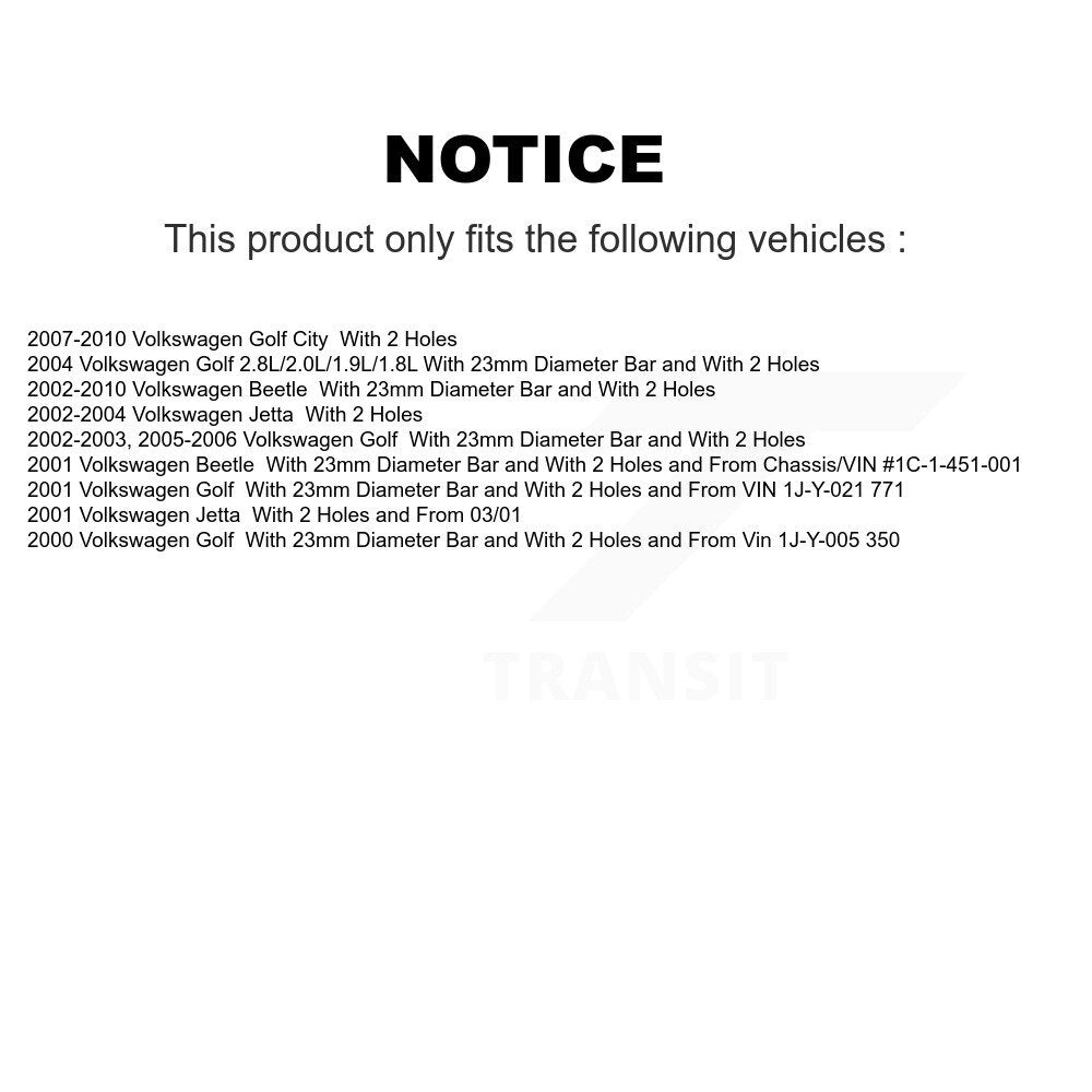 Control Arm And Ball Joint Tie Rod End Link Front Kit (8Pc) For Volkswagen Jetta