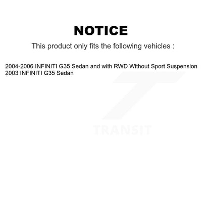 Control Arm And Ball Joint Tie Rod End Bar Link Front Kit (8Pc) For INFINITI G35