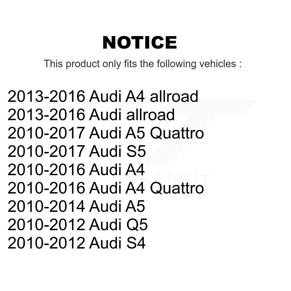 Control Arm & Ball Joint Tie Rod End Link Front Kit (8Pc) For Audi A4 Quattro Q5