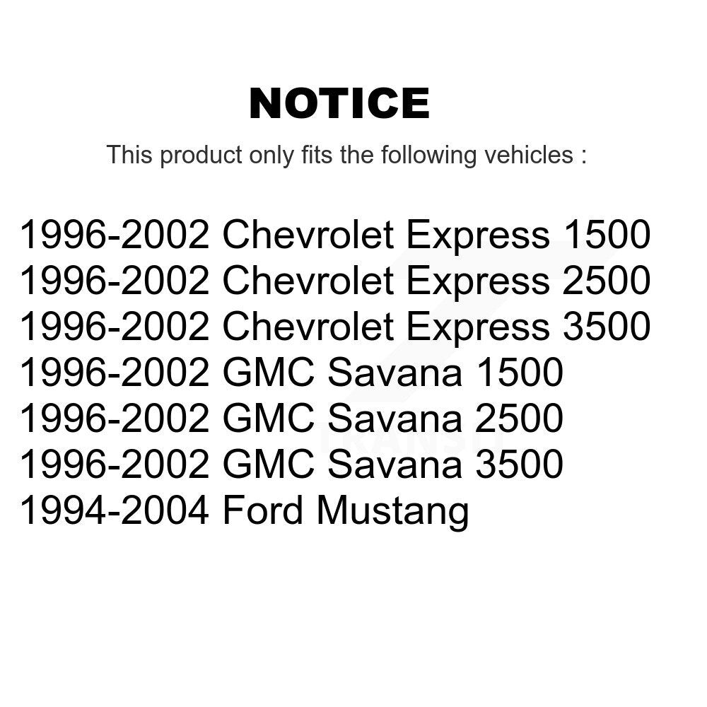 Suspension Bar Link Front Pair For Ford Mustang Chevrolet GMC Express 3500 2500