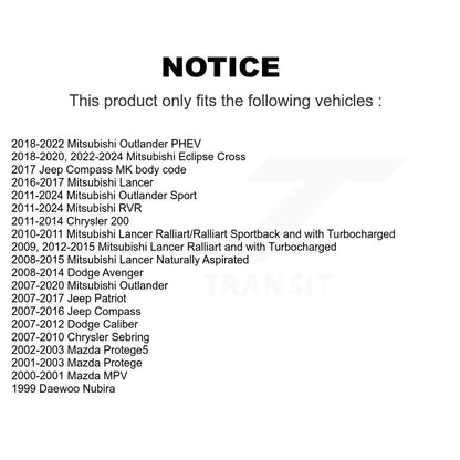 Suspension Bar Link Front Pair For Mitsubishi Jeep RVR Outlander Lancer Patriot