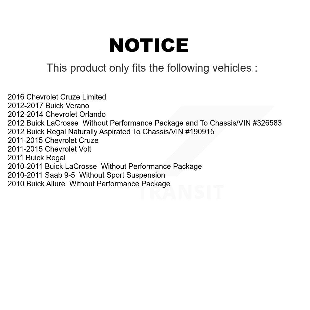 Suspension Bar Link Front Pair For Chevrolet Cruze Buick Verano Limited Orlando
