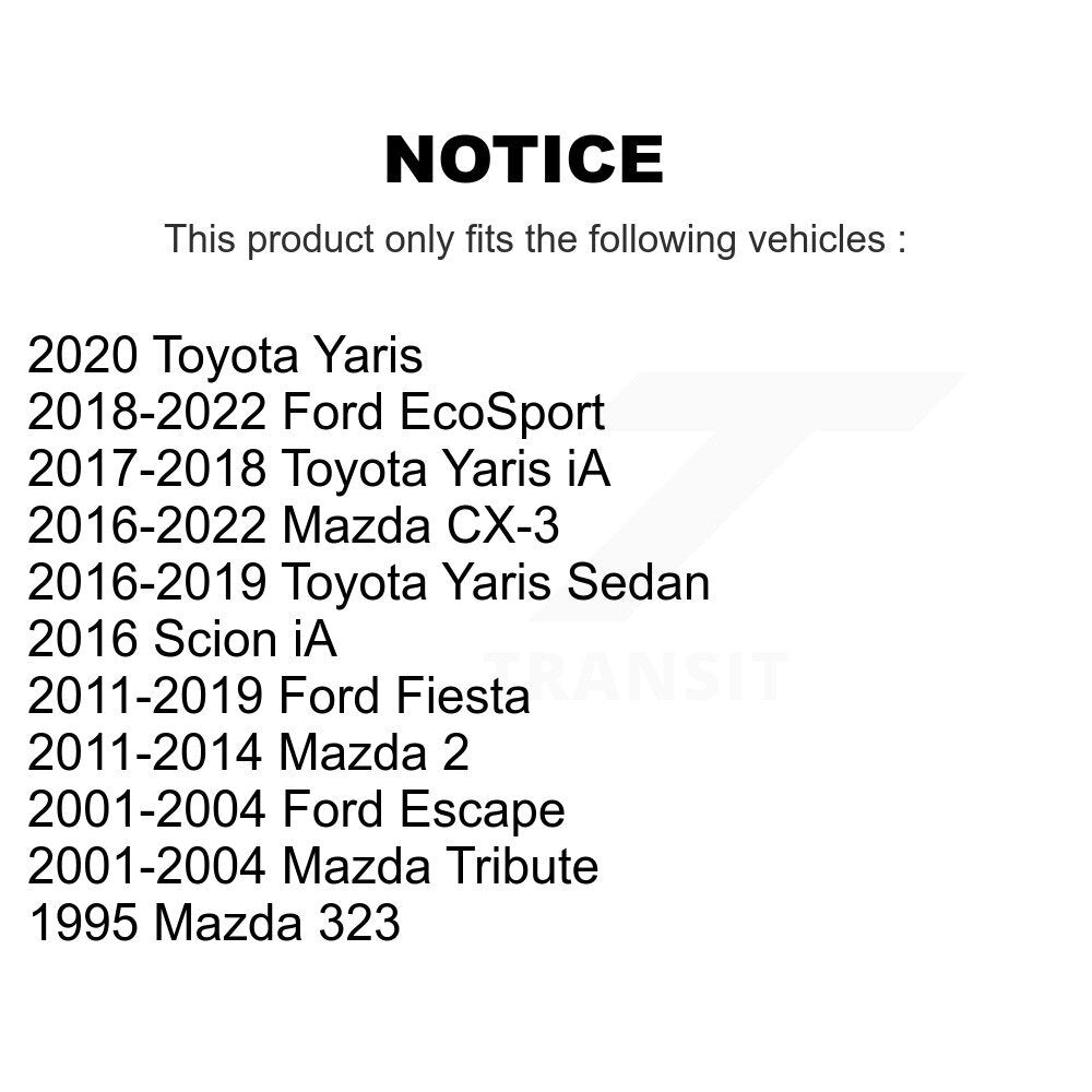 Suspension Bar Link Front Pair For Ford Mazda CX-3 Fiesta Toyota Yaris EcoSport