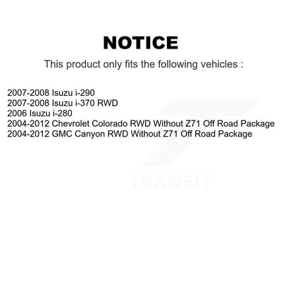 Suspension Bar Link Front Pair For Chevrolet Colorado GMC Canyon Isuzu i-280