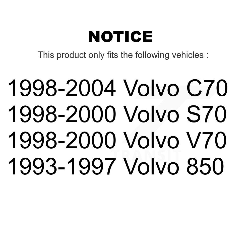 Suspension Stabilizer Bar Link Front Pair For Volvo S70 850 V70 C70