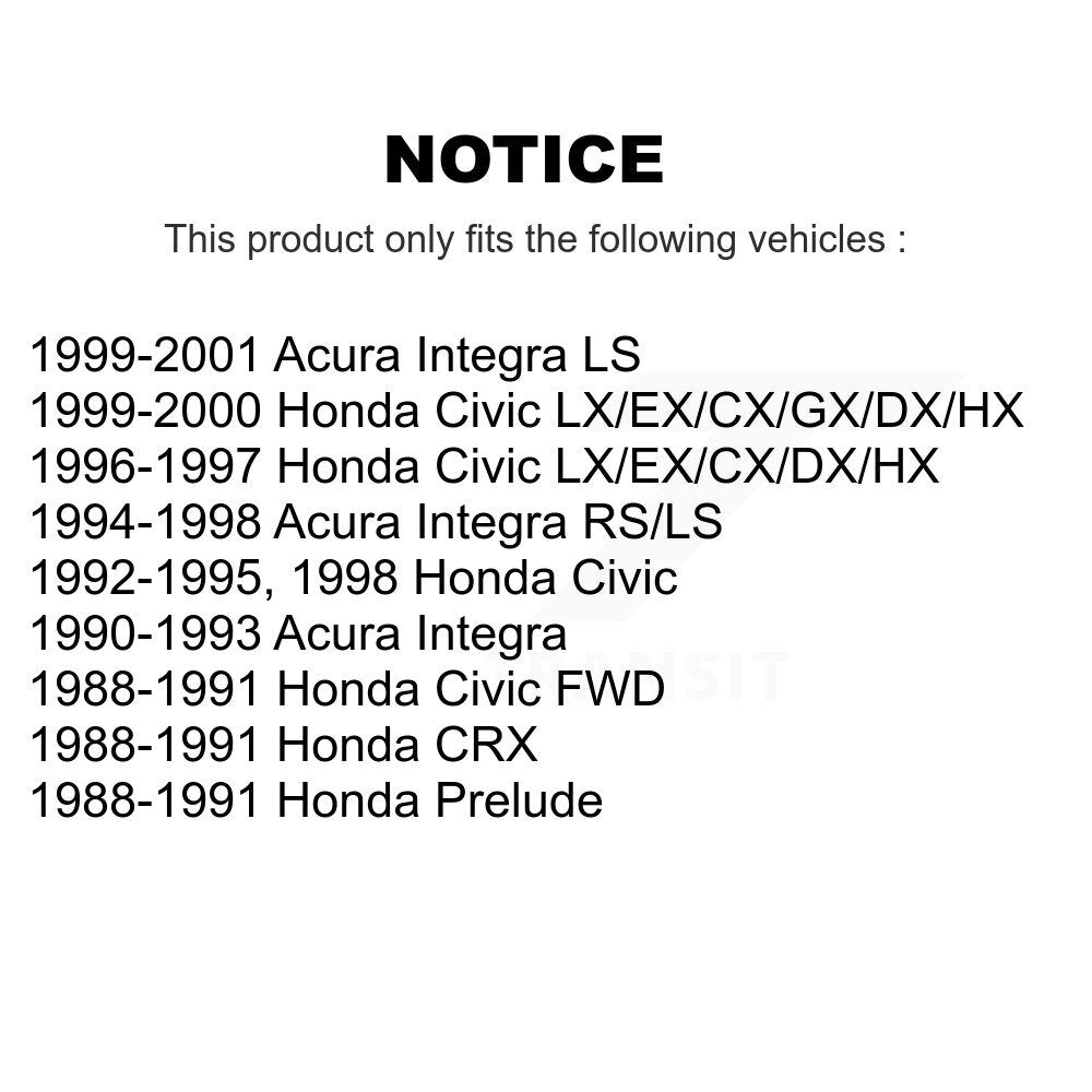 Suspension Sway Bar Link Front Pair For Honda Civic Acura Integra CRX Prelude