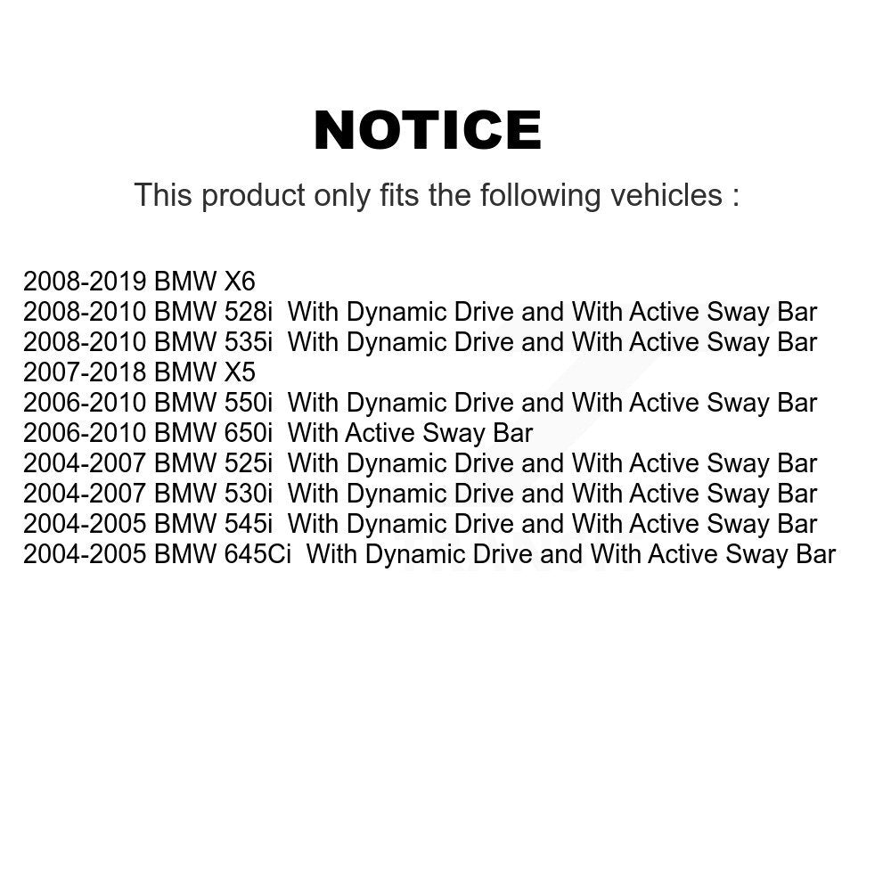 Suspension Sway Bar Link Rear Pair For BMW X5 X6 530i 650i 525i 645Ci 528i 550i