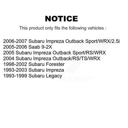 Suspension Sway Bar Link Rear Pair For Subaru Impreza Forester Legacy Saab 9-2X