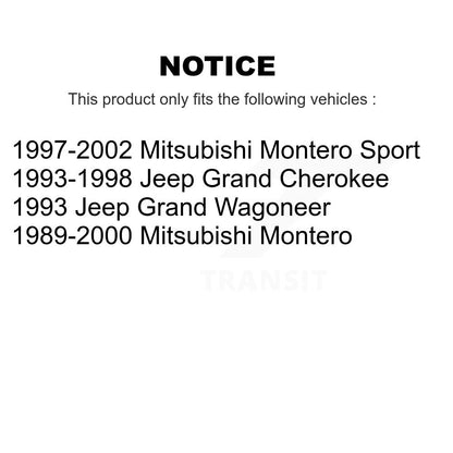 Suspension Sway Bar Link Rear Pair For Jeep Grand Cherokee Mitsubishi Montero