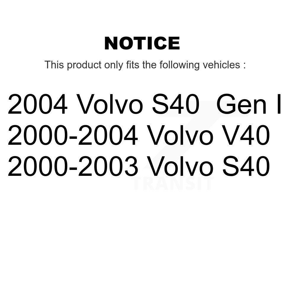 Suspension Stabilizer Bar Link Rear Pair For Volvo S40 V40