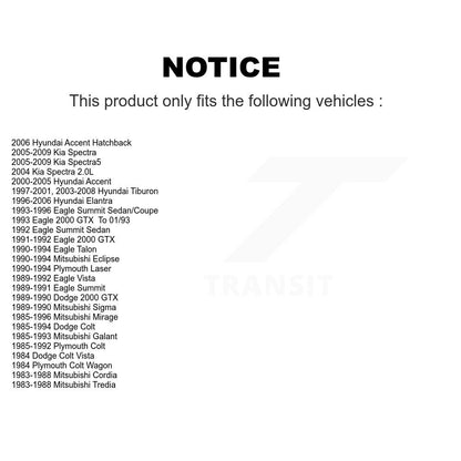Lower Ball Joint Front Pair For Hyundai Elantra Kia Accent Spectra Tiburon