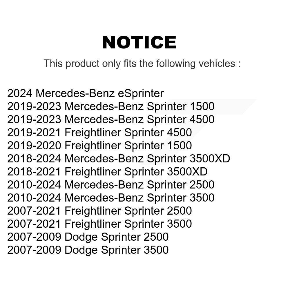 Lower Ball Joints Front Pair For Mercedes-Benz Sprinter 2500 3500 Dodge
