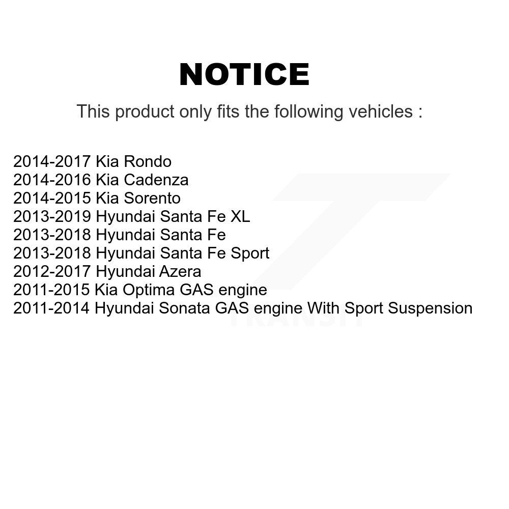 Lower Ball Joints Front Pair For Hyundai Santa Fe Sport Kia Sonata Optima