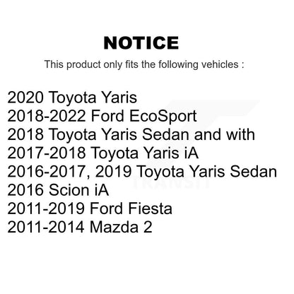 Lower Ball Joints Front Pair For Ford Fiesta Toyota Yaris EcoSport Mazda 2