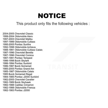 Lower Ball Joints Front Pair For Pontiac Chevrolet Cavalier Sunfire Grand