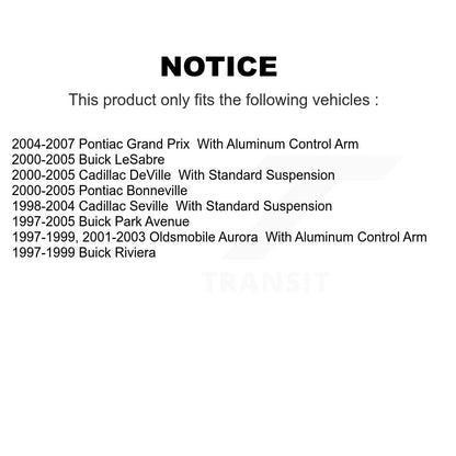 Lower Ball Joints Front Pair For Pontiac Grand Prix Buick LeSabre Cadillac