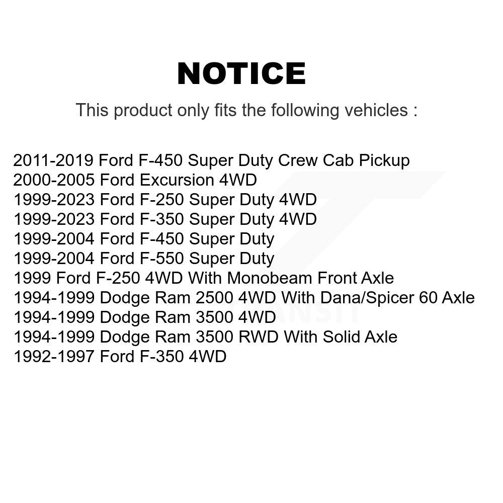 Lower Ball Joint Front Pair For Ford F-350 Super Duty F-250 Dodge Ram 2500