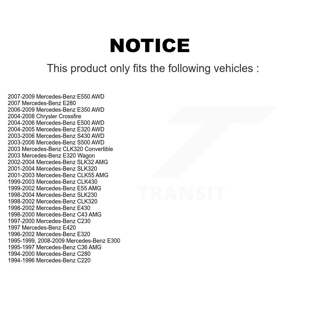 Lower Ball Joint Front Pair For Mercedes-Benz E320 Chrysler Crossfire E350