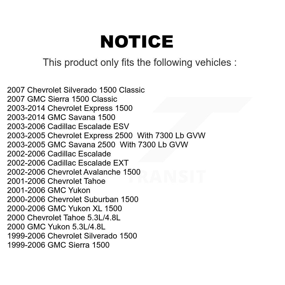 Upper Ball Joints Front Pair For Chevrolet GMC Silverado 1500 Sierra Yukon