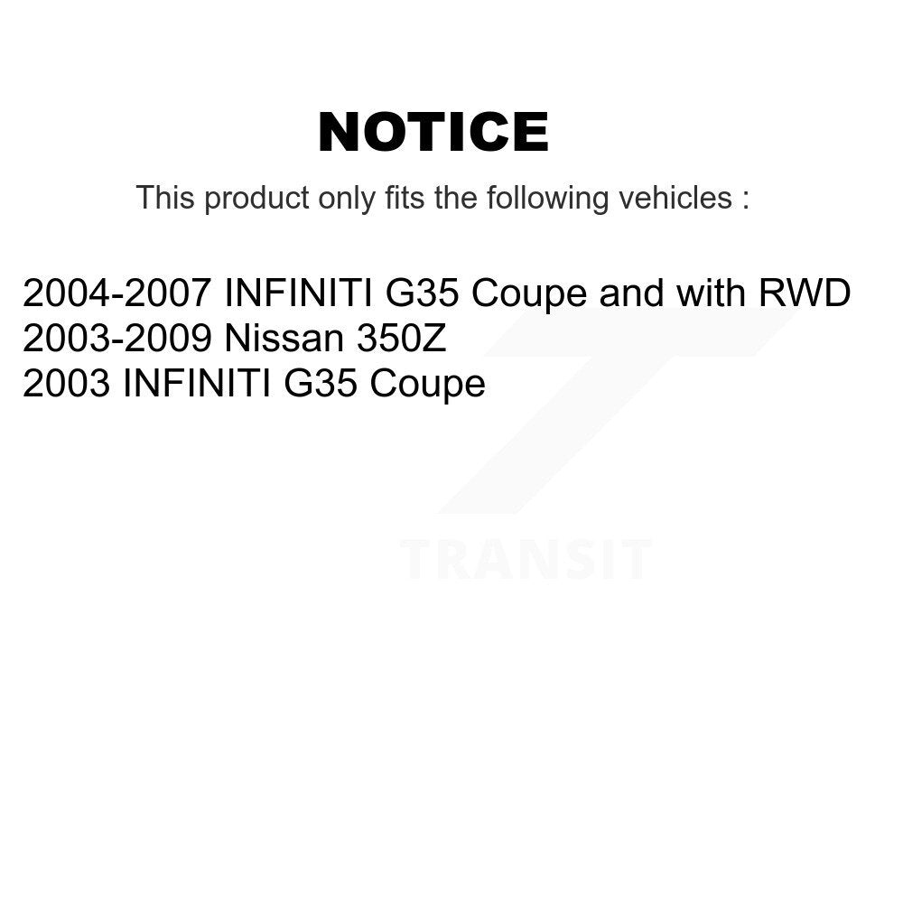 Suspension Control Arm Ball Joint Front Lower Rearward Kit For INFINITI G35 350Z