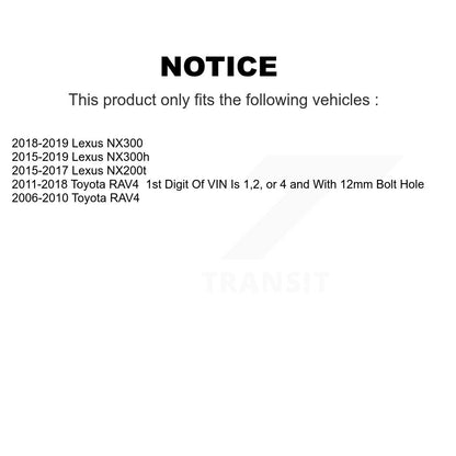 Suspension Control Arm Ball Joint Rear Lower Forward Pair For Toyota RAV4 Lexus