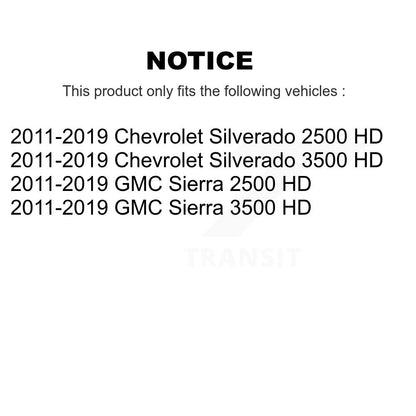 Arm & Ball Joint Tie Rod End Link Front Kit For GMC Chevrolet Silverado 2500 HD