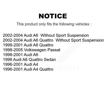 Control Arm Ball Joint Tie Rod End Link Front Kit (6Pc) For Volkswagen Passat A4