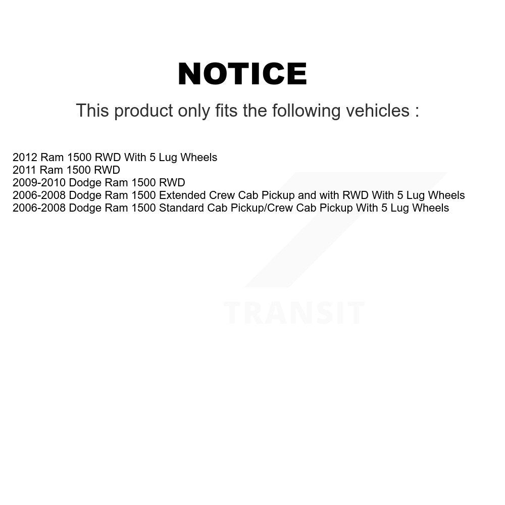 Lower & Upper Suspension Ball Joints Front Kit For Dodge Ram 1500
