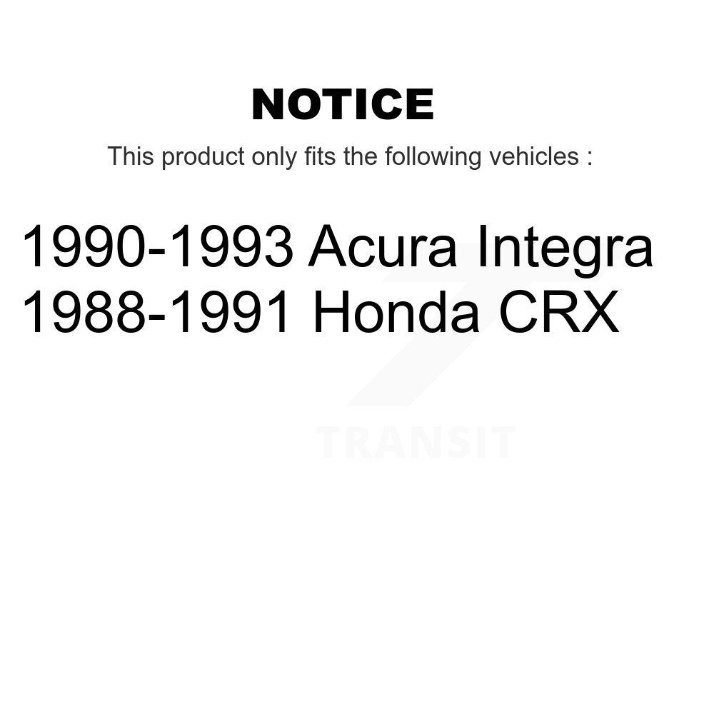 Lower & Upper Suspension Ball Joints Front Kit For Acura Integra Honda CRX