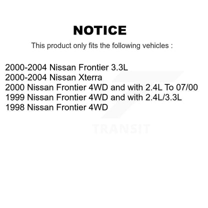 Lower & Upper Suspension Ball Joints Front Kit For Nissan Xterra Frontier