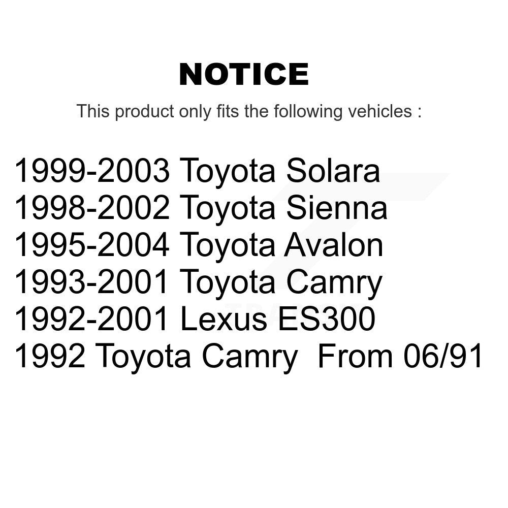 Steering Tie Rod End Front Kit For Toyota Camry Sienna Solara Avalon Lexus ES300