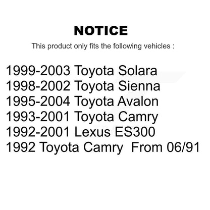 Steering Tie Rod End Front Kit For Toyota Camry Sienna Solara Avalon Lexus ES300