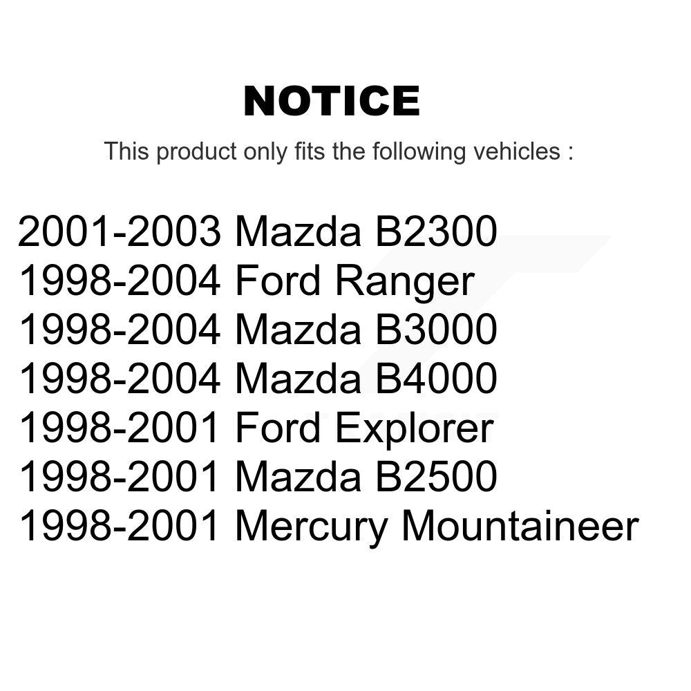 Tie Rod End Front Kit For Ford Ranger Mazda B4000 Explorer B3000 B2300 B2500