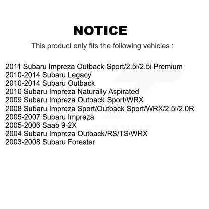 Tie Rod End Front Kit For Subaru Impreza Outback Legacy Forester Saab 9-2X