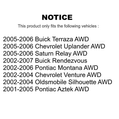 Suspension Bar Link Front Rear Kit For Pontiac Montana Chevrolet Buick Uplander
