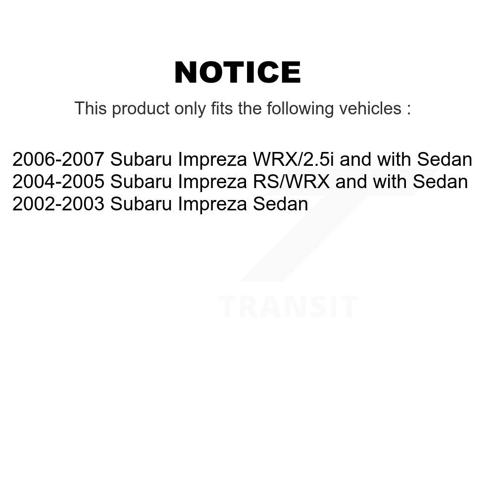 Suspension Stabilizer Bar Link Front Rear Kit For Subaru Impreza