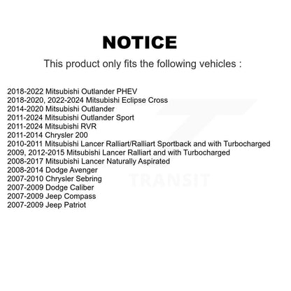 Suspension Bar Link Front Rear Kit For Mitsubishi RVR Lancer Outlander Chrysler