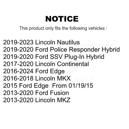 Suspension Bar Link Front Rear Kit For Ford Edge Fusion Lincoln Nautilus MKX MKZ