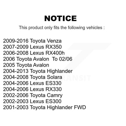 Suspension Bar Link Front Rear Kit For Toyota Venza Highlander Camry Lexus RX350