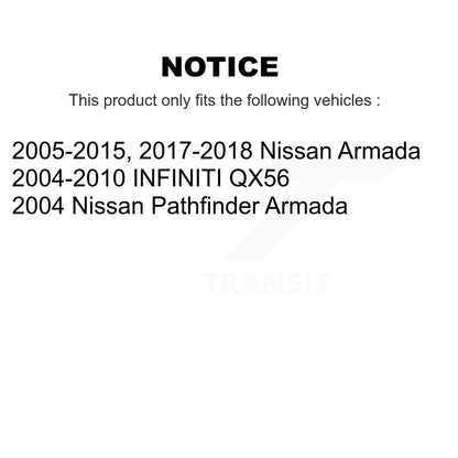 Suspension Bar Link Front Rear Kit For Nissan Armada INFINITI QX56 Pathfinder