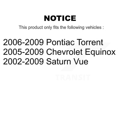 Trailing Arm Bushing Rear Pair For Chevrolet Equinox Pontiac Torrent Saturn Vue