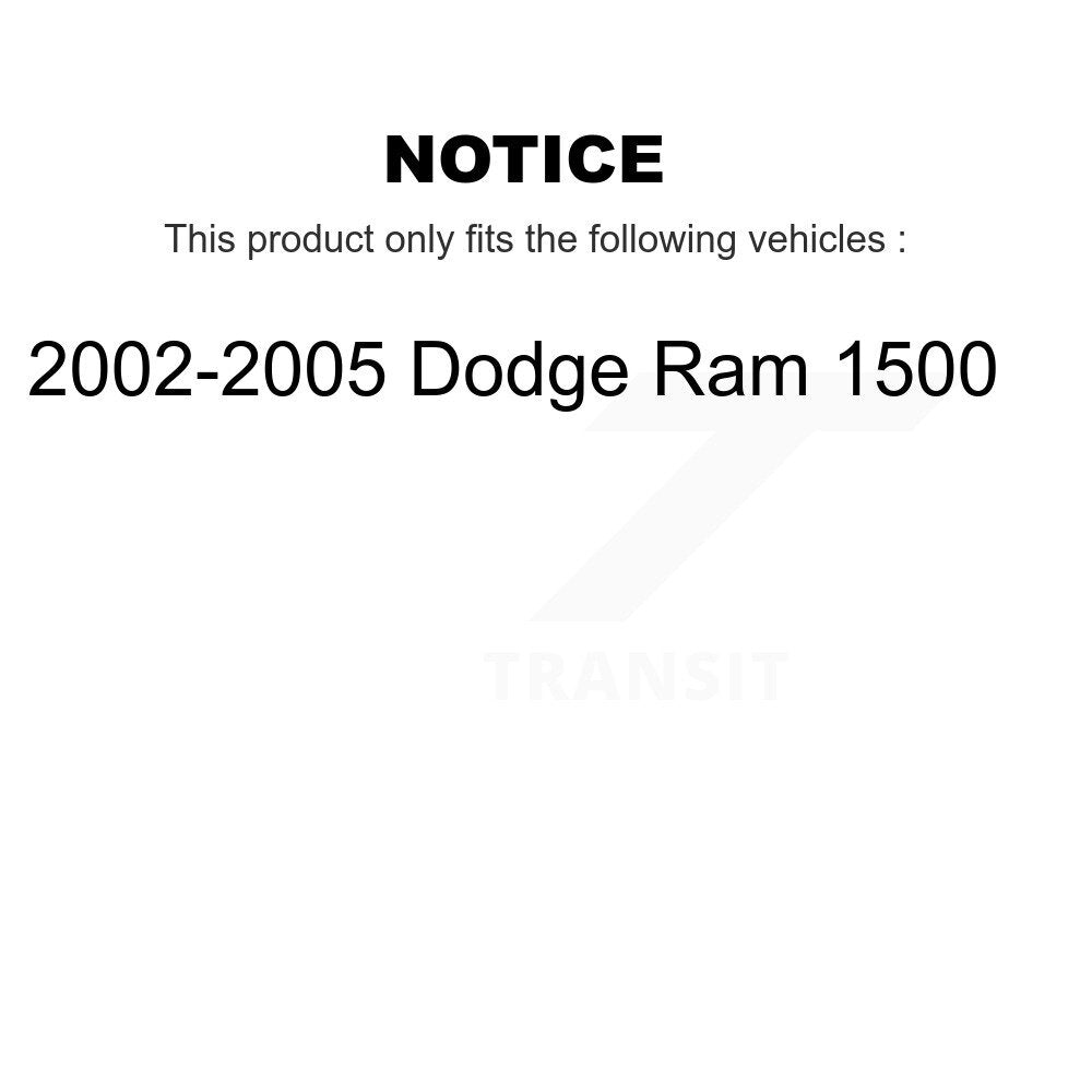 Suspension Ball Joint And Tie Rod End Front Kit For 2002-2005 Dodge Ram 1500