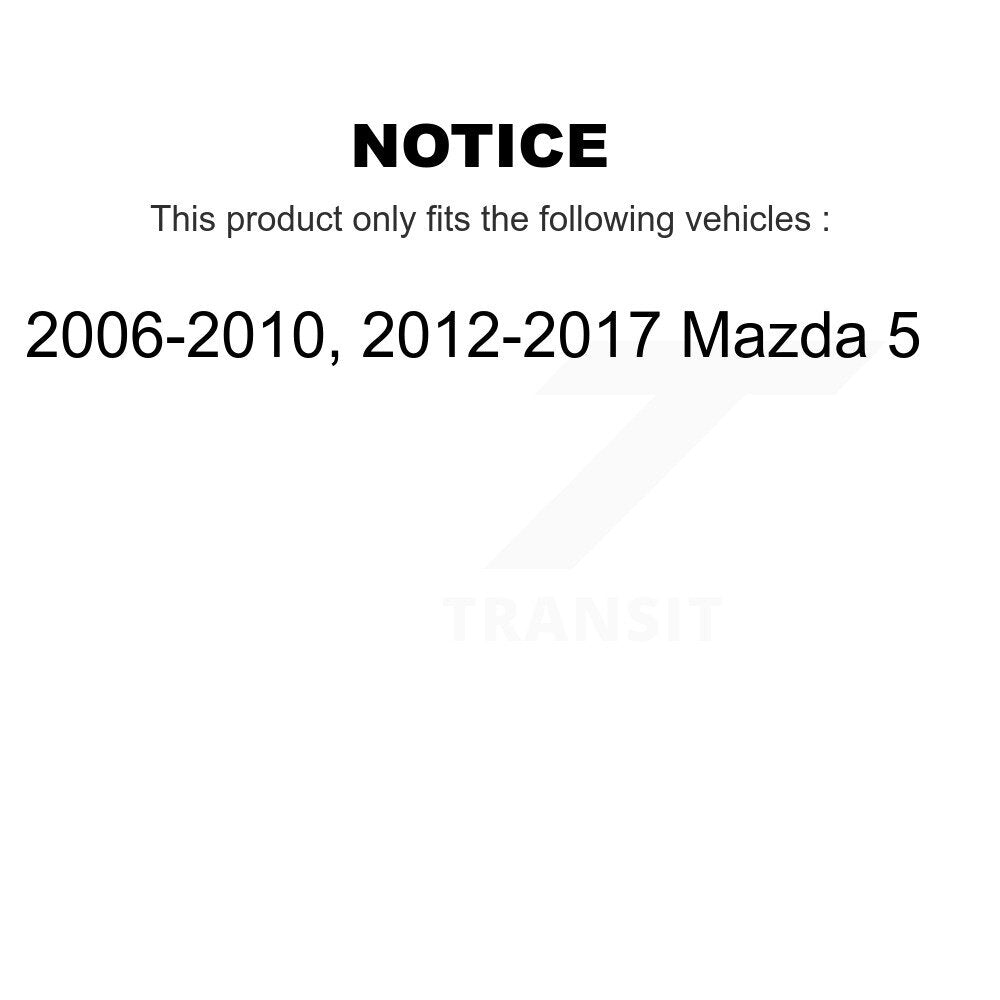 Suspension Ball Joint And Tie Rod End Front Kit For Mazda 5