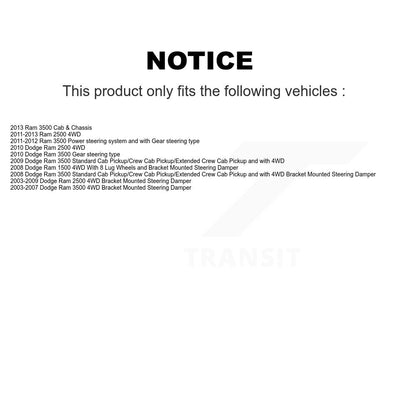 Suspension Ball Joint And Tie Rod End Front Kit For Dodge Ram 3500 2500 1500