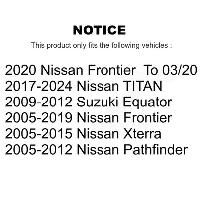 Ball Joint And Tie Rod End Front Kit For Nissan Frontier Pathfinder Xterra
