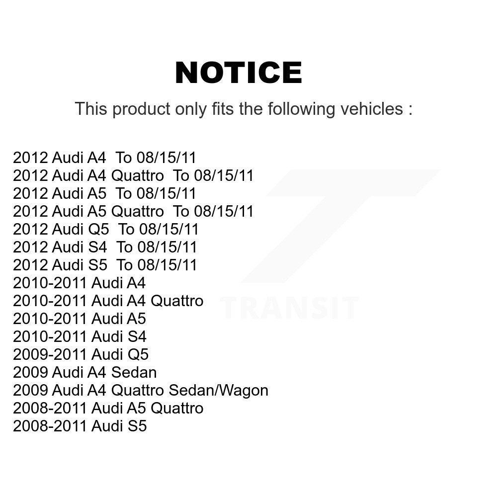 Suspension Control Arm And Tie Rod End Front Kit For Audi Q5 A4 Quattro A5 S4 S5